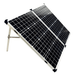 100 watt 12V side view open solar panel with adjustable legs from Lion Energy