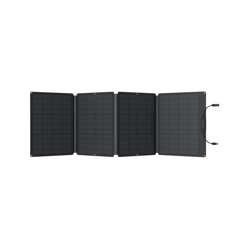 100w Foldable Solar Panel Front bent view