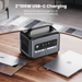 UGreen Power Roam 600 - 2 100W USB-C charging ports efficiently charging two MacBooks simultaneously.