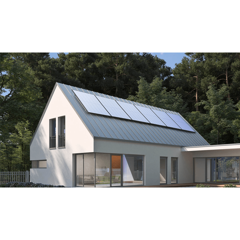 EcoFlow 400W Rigid Solar Panel on roof of home