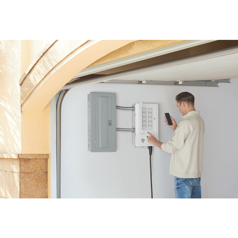 EcoFlow Smart Home Panel Connected to breaker box in home garage