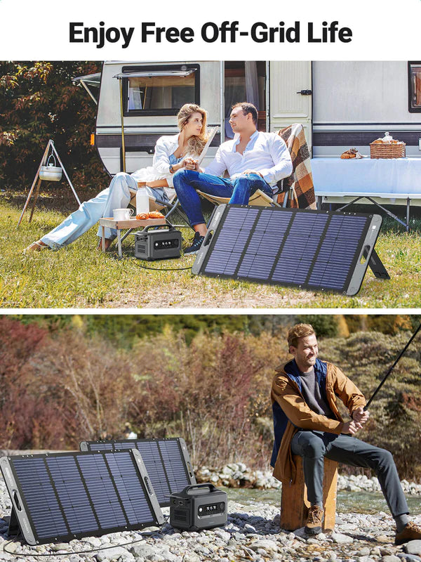 Experience Off-Grid Bliss - Images of People Enjoying Free Life Powered by UGreen Solar Panels