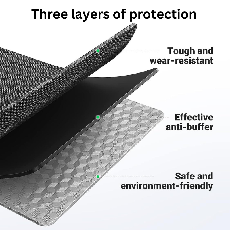 Three layers of protection revealed - UGreen Carry Case interior breakdown.