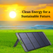 Clean Energy for a Sustainable Future - UGreen Solar Panel Illuminating Nature's Path on the Grass